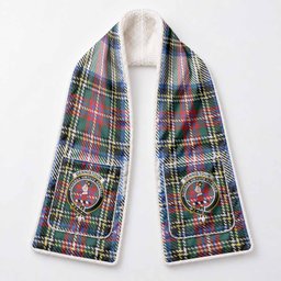 Dennistoun Tartan Crest Pocket Scarf - Ultimate Plaid Gift Wrap