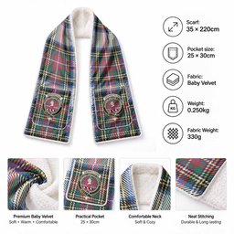 Dennistoun Tartan Crest Pocket Scarf - Ultimate Plaid Gift Wrap
