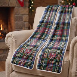 Dennistoun Tartan Crest Pocket Scarf - Ultimate Plaid Gift Wrap