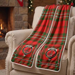 Langlands Tartan Crest Pocket Scarf - Ultimate Plaid Gift Wrap