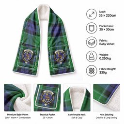Monteith Tartan Crest Pocket Scarf - Ultimate Plaid Gift Wrap
