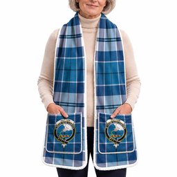 Hutton Tartan Crest Pocket Scarf - Ultimate Plaid Gift Wrap