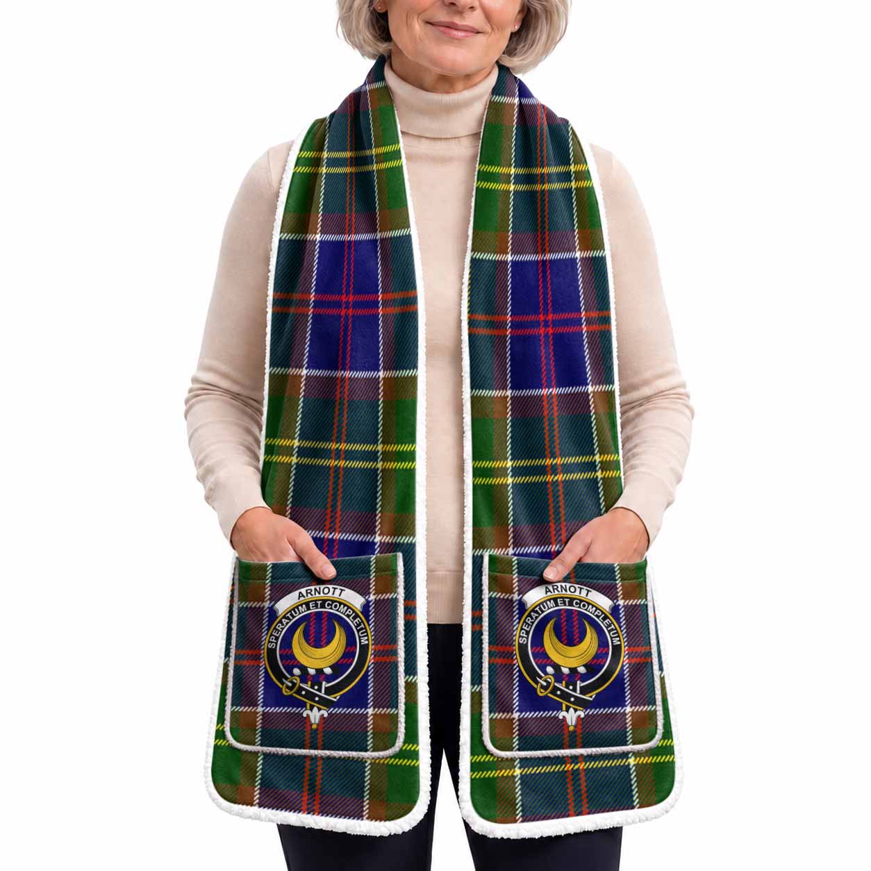 Arnott Tartan Crest Pocket Scarf - Ultimate Plaid Gift Wrap