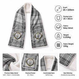 Glendinning Tartan Crest Pocket Scarf - Ultimate Plaid Gift Wrap
