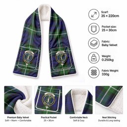 Lammie Tartan Crest Pocket Scarf - Ultimate Plaid Gift Wrap