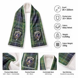 McKellar Tartan Crest Pocket Scarf - Ultimate Plaid Gift Wrap
