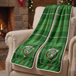 Clephane (Clephan) Tartan Crest Pocket Scarf - Ultimate Plaid Gift Wrap