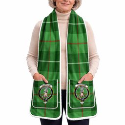 Clephane (Clephan) Tartan Crest Pocket Scarf - Ultimate Plaid Gift Wrap