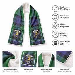Haldane Tartan Crest Pocket Scarf - Ultimate Plaid Gift Wrap