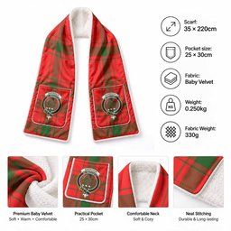 Darroch Tartan Crest Pocket Scarf - Ultimate Plaid Gift Wrap