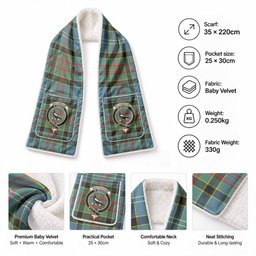 Walkinshaw Tartan Crest Pocket Scarf - Ultimate Plaid Gift Wrap