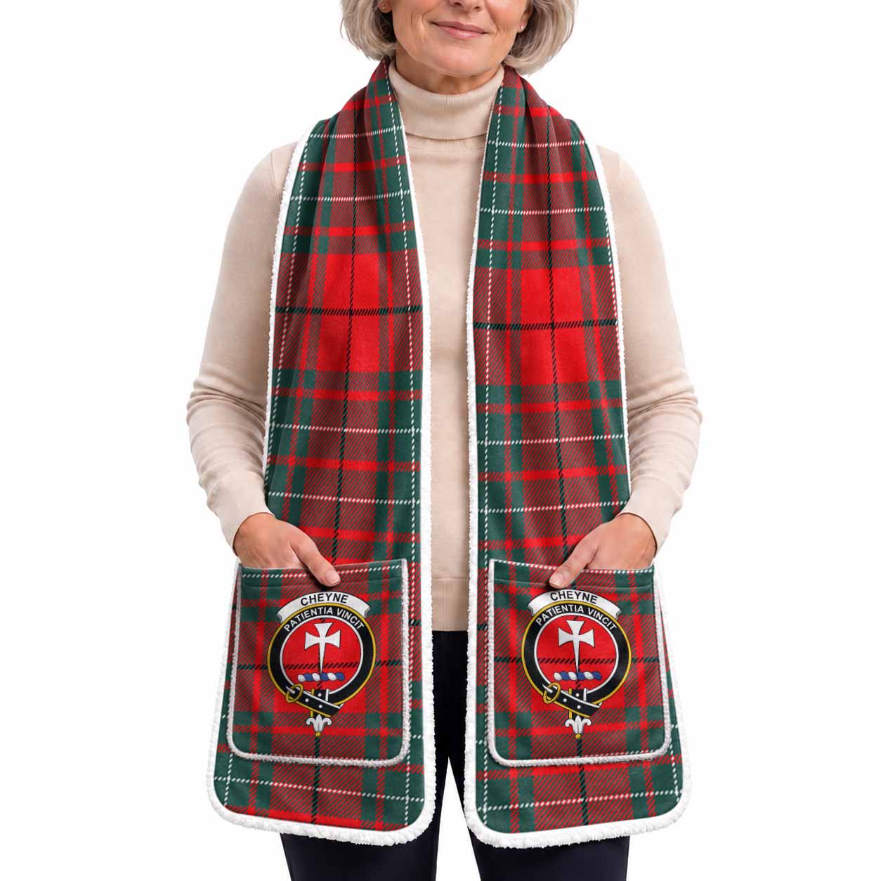 Cheyne Tartan Crest Pocket Scarf - Ultimate Plaid Gift Wrap