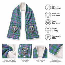 Pitcairn Tartan Crest Pocket Scarf - Ultimate Plaid Gift Wrap