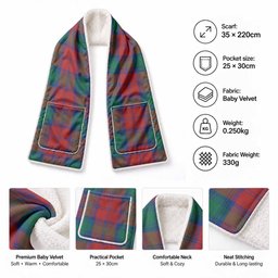 Fotheringham (Fotheringhame) Tartan Hand-Warmer Pocket Scarf