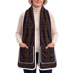Laois Tartan Hand-Warmer Pocket Scarf