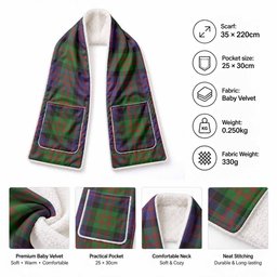 Coull Tartan Hand-Warmer Pocket Scarf