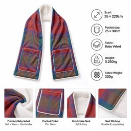 Byres (Byses) Tartan Hand-Warmer Pocket Scarf