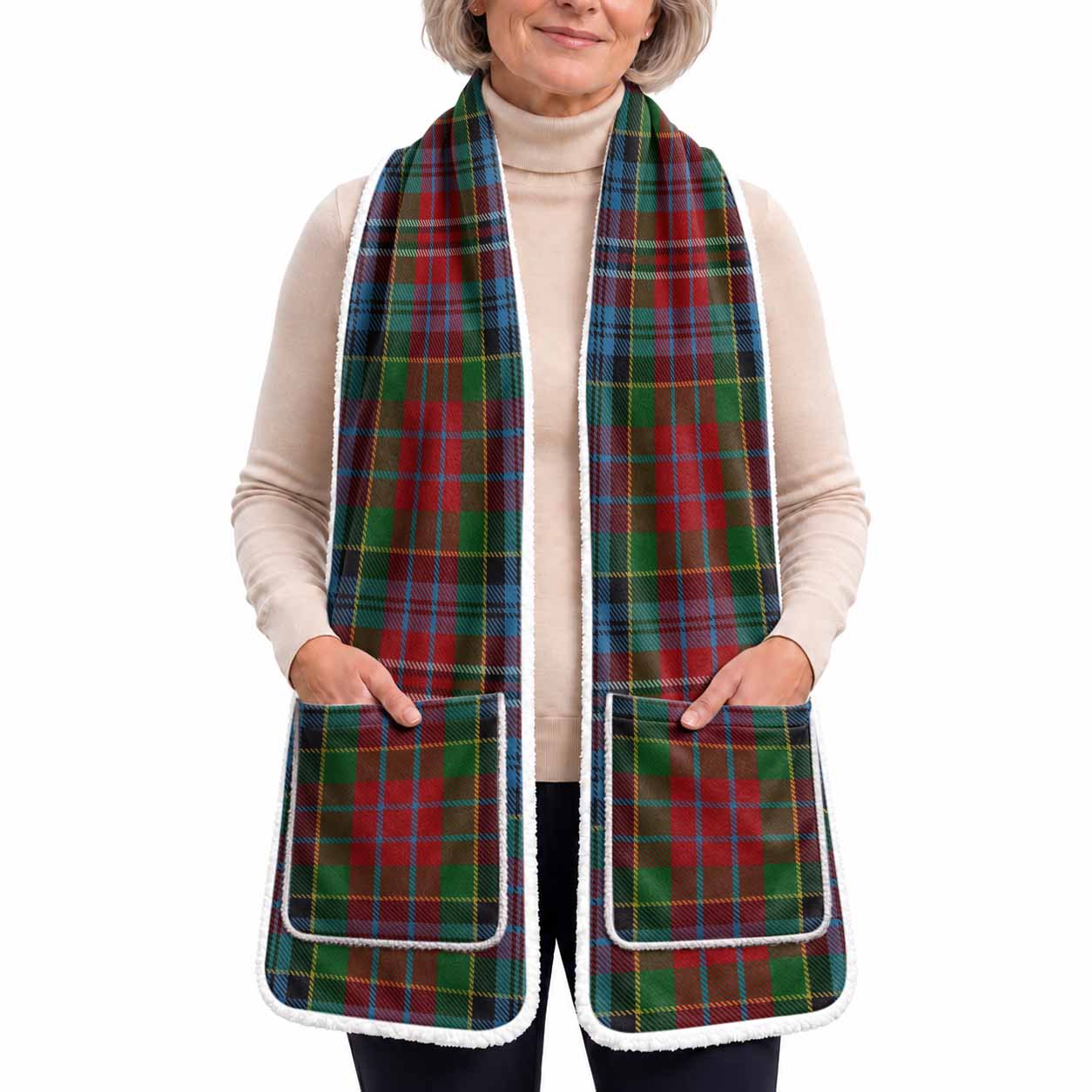 Kidd Tartan Hand-Warmer Pocket Scarf