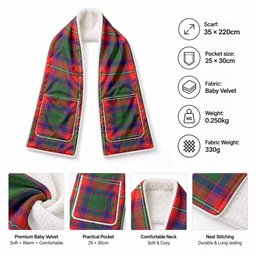 Hopkirk Tartan Hand-Warmer Pocket Scarf