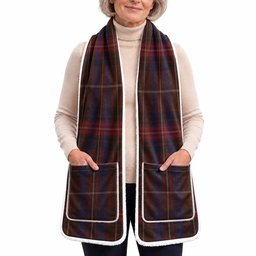 Griffiths of Wales Tartan Hand-Warmer Pocket Scarf
