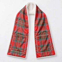 Binning Tartan Hand-Warmer Pocket Scarf