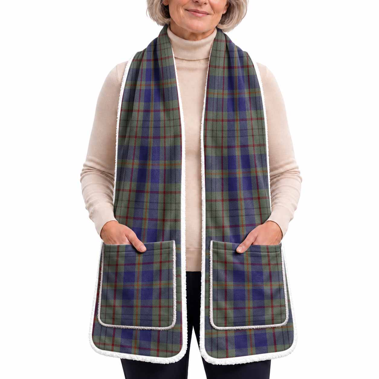 Kildare Tartan Hand-Warmer Pocket Scarf