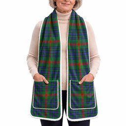 Aiton Tartan Hand-Warmer Pocket Scarf