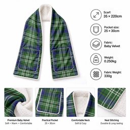 Learmonth Tartan Hand-Warmer Pocket Scarf
