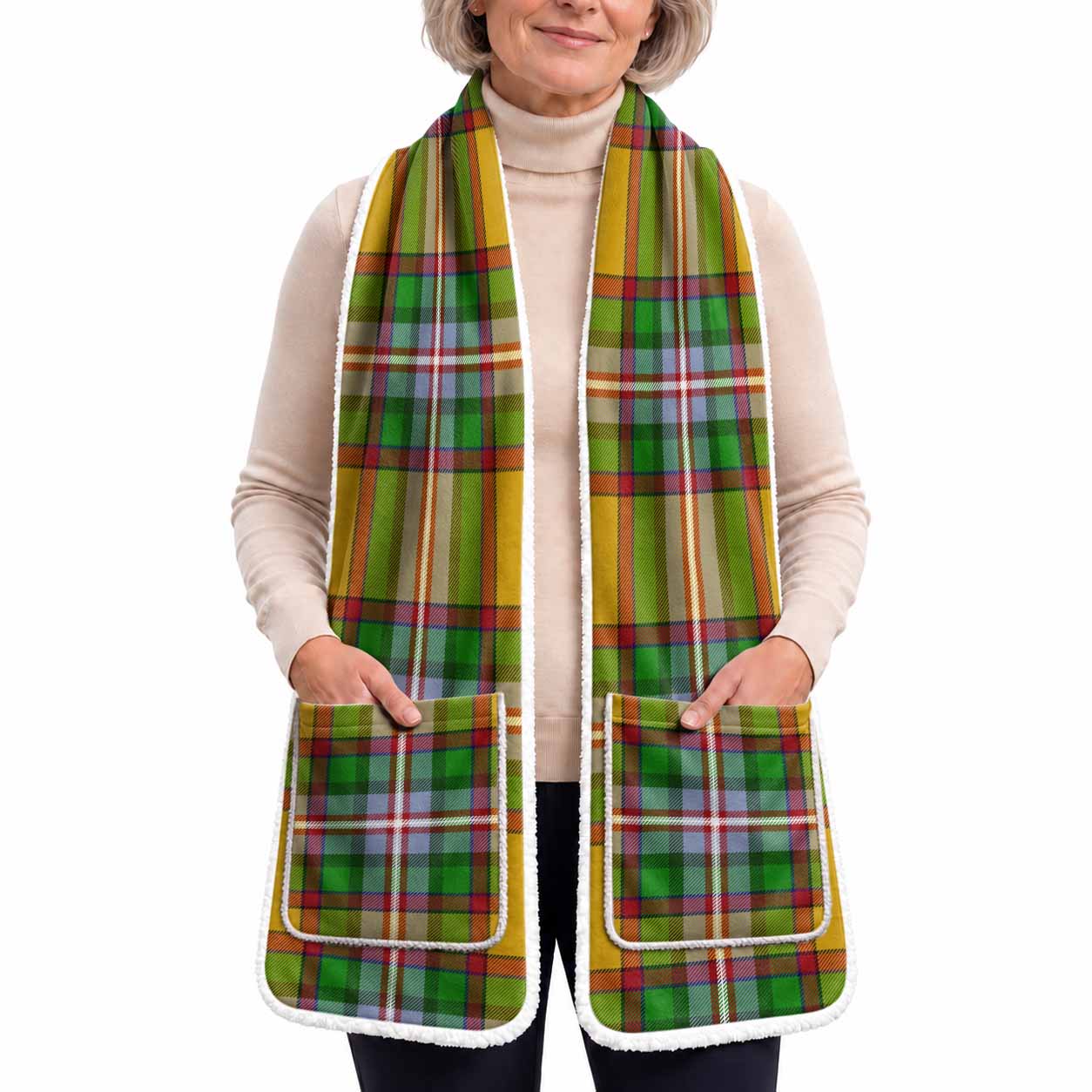 Essex Tartan Hand-Warmer Pocket Scarf