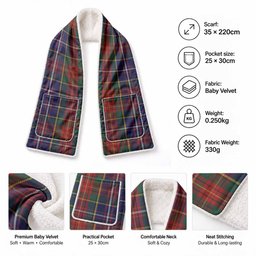 Crozier Tartan Hand-Warmer Pocket Scarf