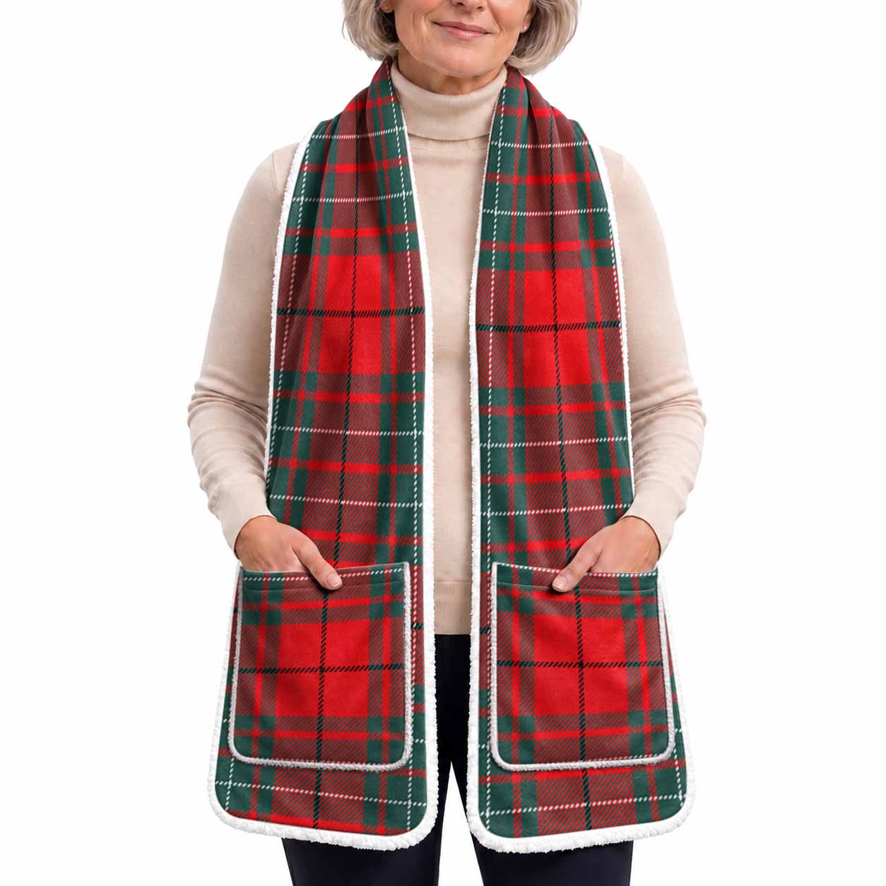 Cheyne Tartan Hand-Warmer Pocket Scarf