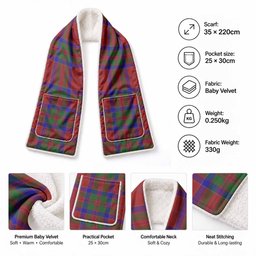 MacGilvery (McGilvery) Tartan Hand-Warmer Pocket Scarf