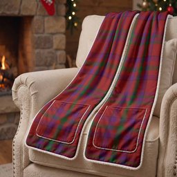 Fiddes Tartan Hand-Warmer Pocket Scarf