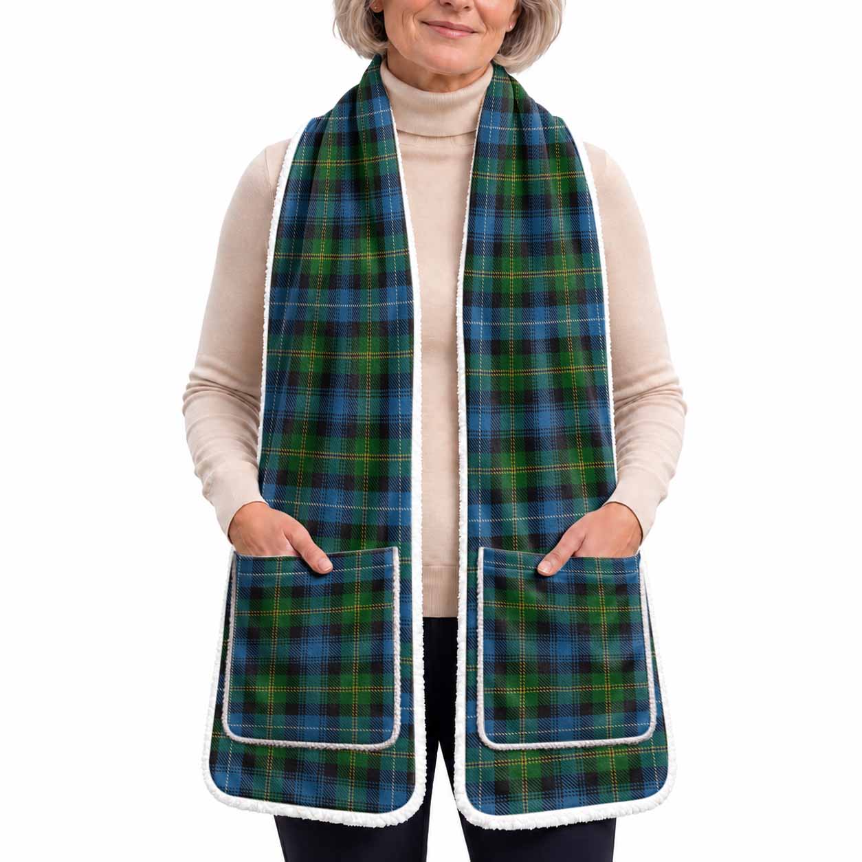 Dyce Tartan Hand-Warmer Pocket Scarf