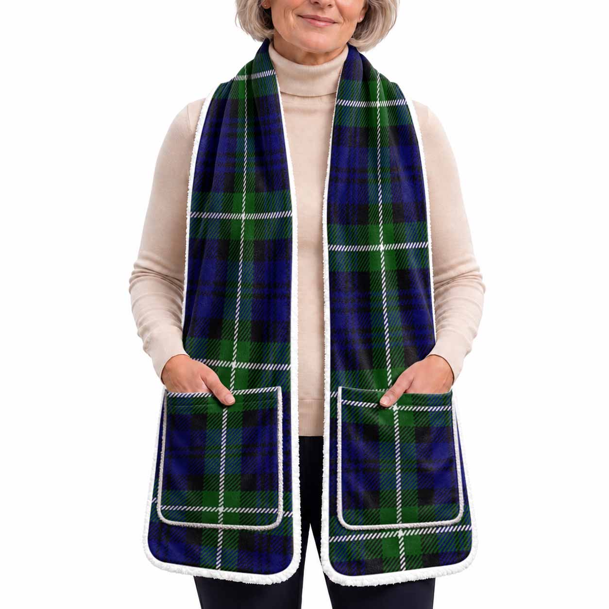 Lammie Tartan Hand-Warmer Pocket Scarf