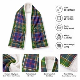 Arnott Tartan Hand-Warmer Pocket Scarf