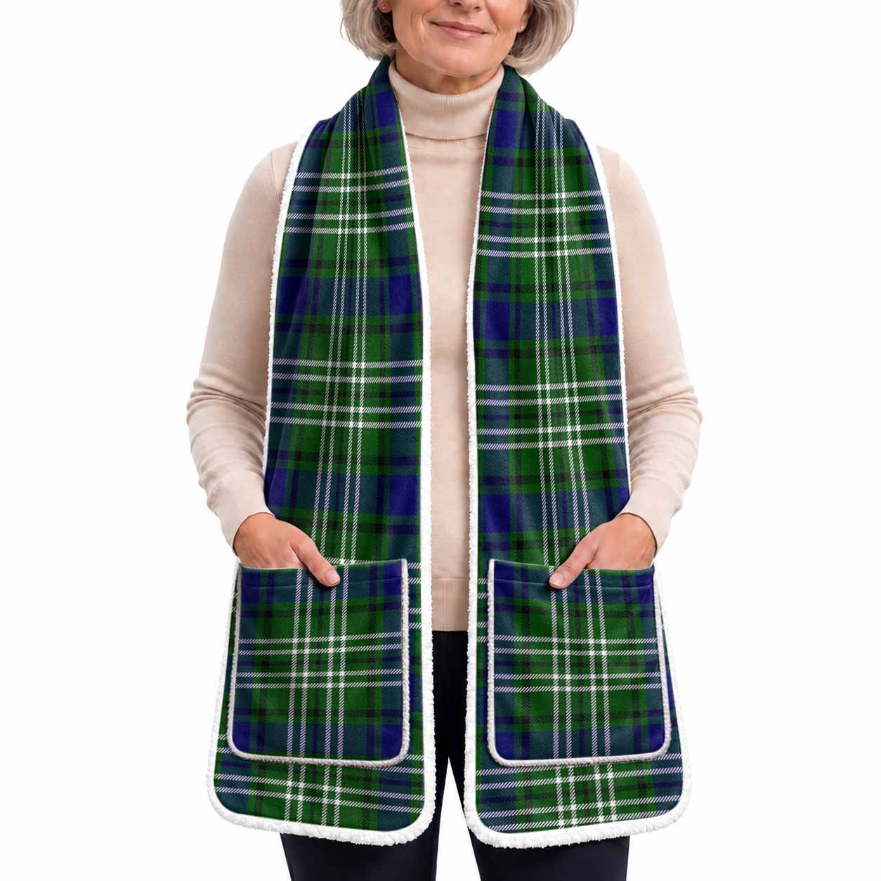 Haliburton Tartan Hand-Warmer Pocket Scarf