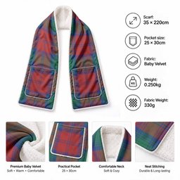 Auchinleck (Affleck) Tartan Hand-Warmer Pocket Scarf