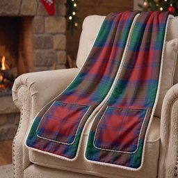 Auchinleck (Affleck) Tartan Hand-Warmer Pocket Scarf