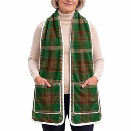 Copeland Tartan Hand-Warmer Pocket Scarf