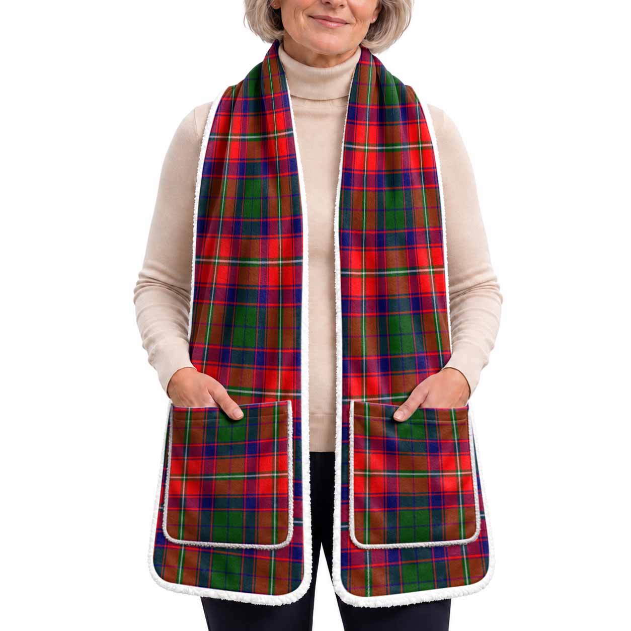 Charteris Tartan Hand-Warmer Pocket Scarf
