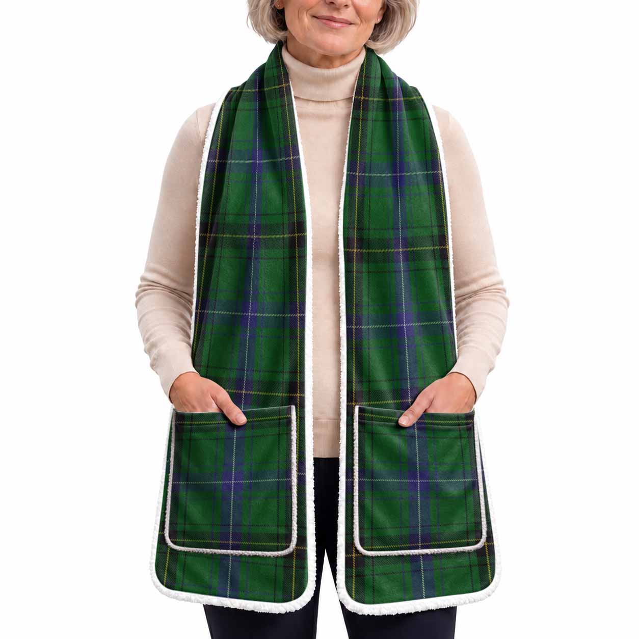 MacKendrick (McKendrick) Tartan Hand-Warmer Pocket Scarf