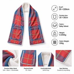 Blane Tartan Hand-Warmer Pocket Scarf