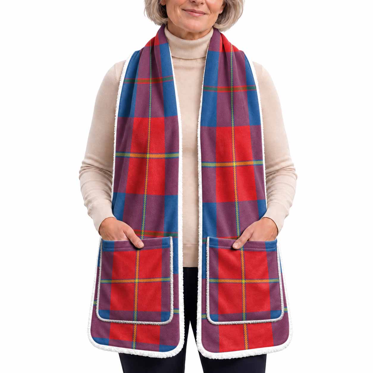Blane Tartan Hand-Warmer Pocket Scarf