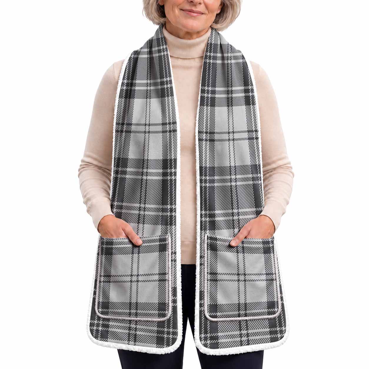 Glendinning Tartan Hand-Warmer Pocket Scarf