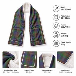 Mann Tartan Hand-Warmer Pocket Scarf