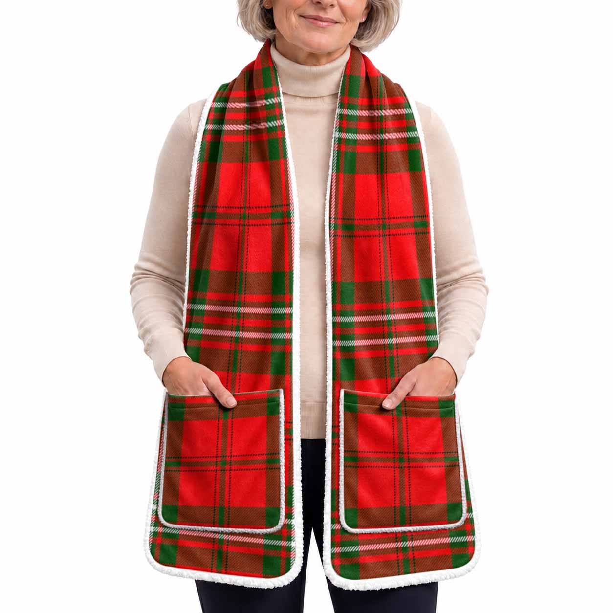 Langlands Tartan Hand-Warmer Pocket Scarf