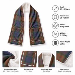 Longford Tartan Hand-Warmer Pocket Scarf
