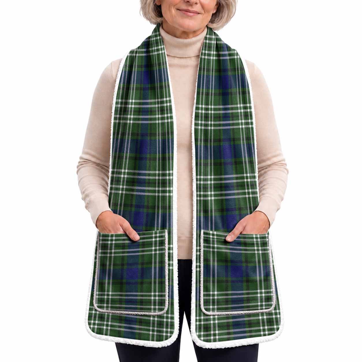 Swinton Tartan Hand-Warmer Pocket Scarf