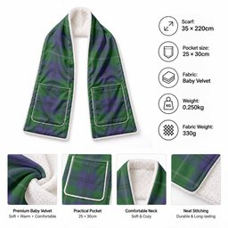 Oliphant Tartan Hand-Warmer Pocket Scarf